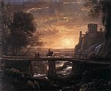 Claude Lorrain Famous Paintings - Imaginary View of Tivoli